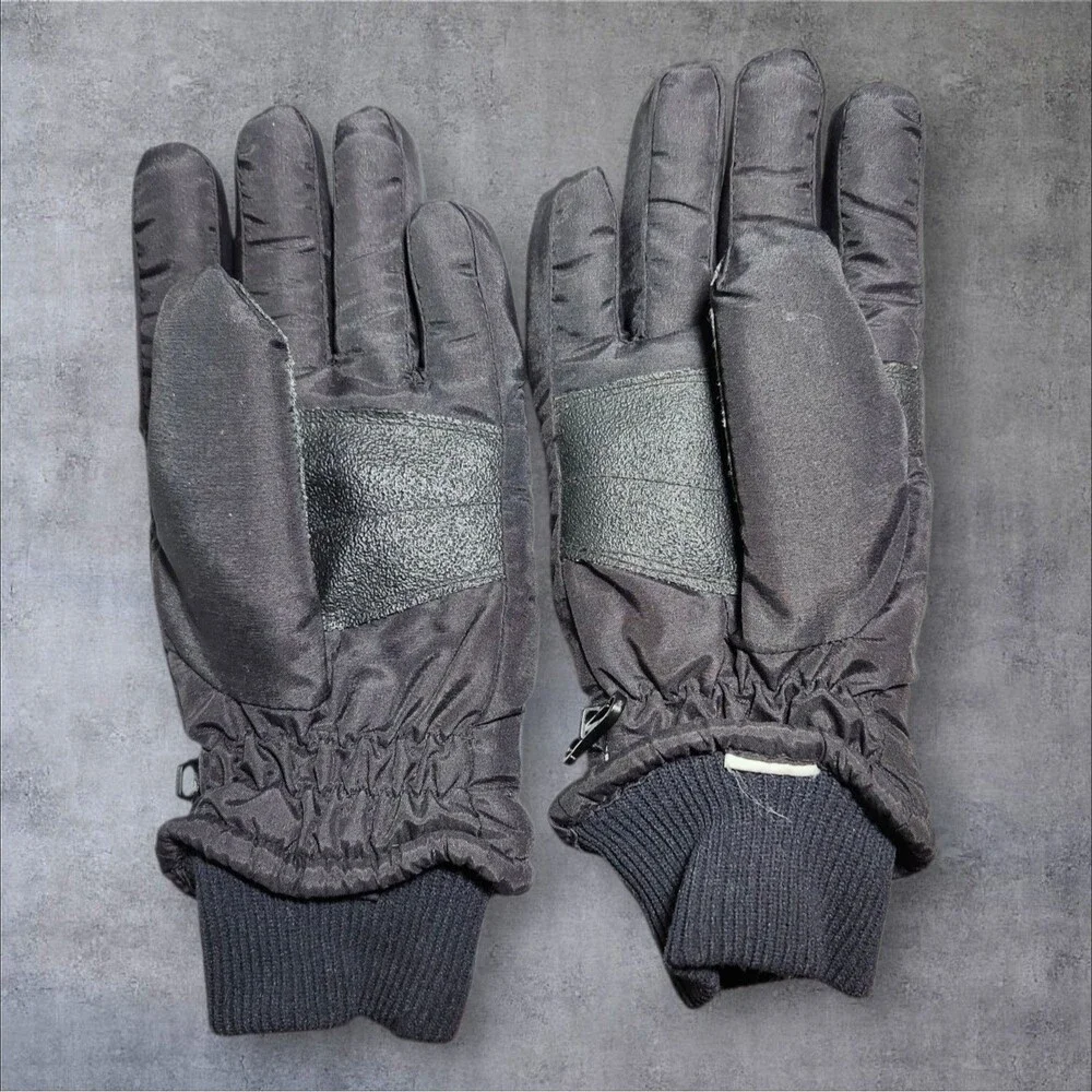 Womens Large HEAD Thinsulate Winter Gloves Black Red Blue Insulated Ski Snow